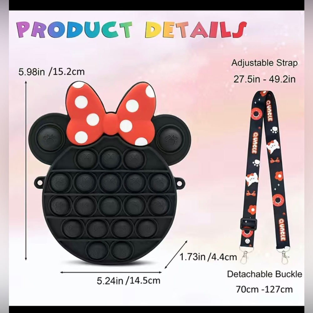 Purse For Girls With Adjustable Shoulder Strap - Picture 3 of 4